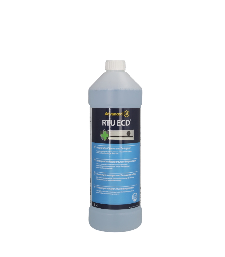 RTU ECD Verdampferreiniger und Desinfektionsmittel 1L Sprühflasche gebrauchsfertig Biozide frei